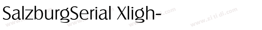 SalzburgSerial Xligh字体转换 SalzburgSerial Xligh字体转换